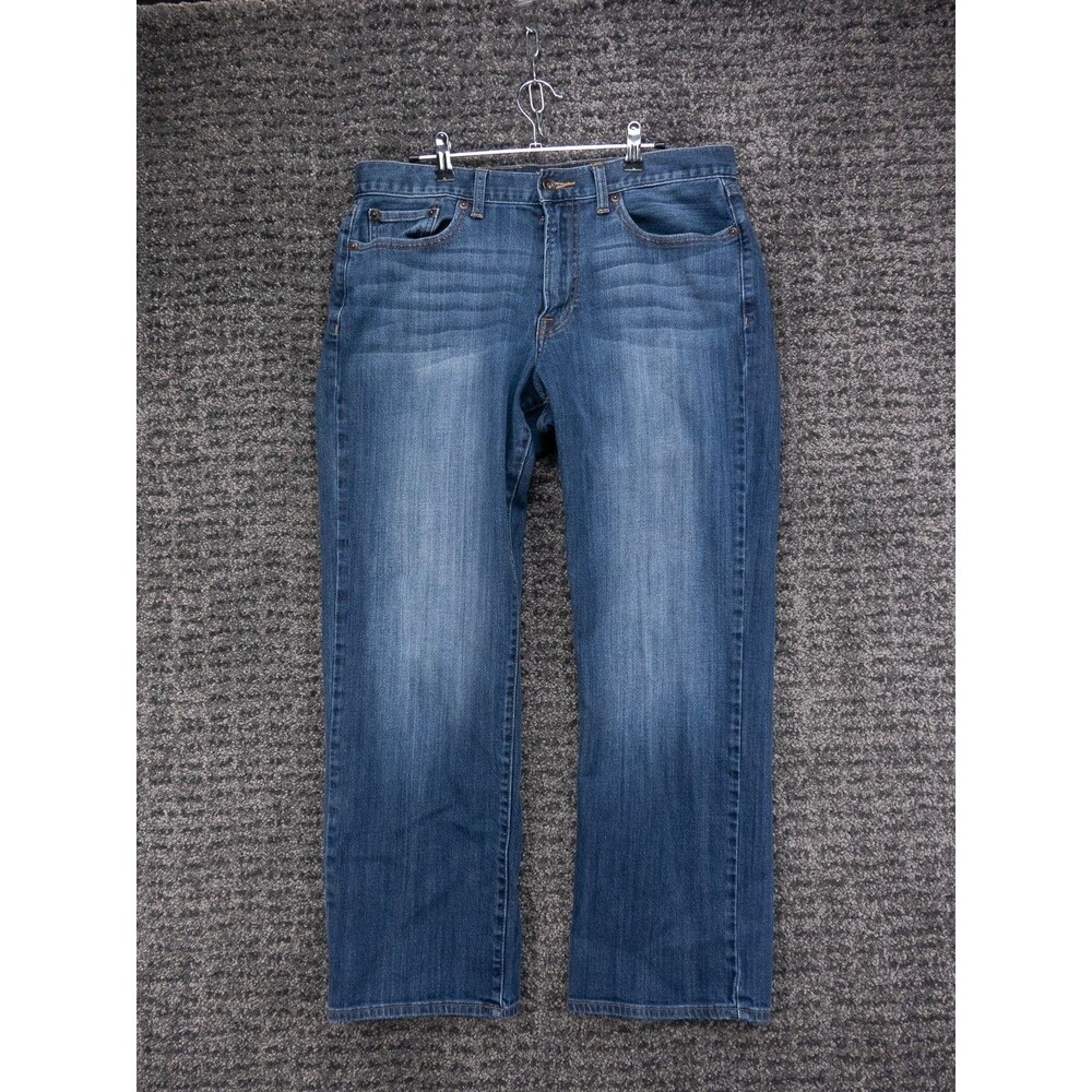 Lucky Brand Jeans Mens 34x30 Actual 35x29 Blue 361 Vintage Straight Distressed